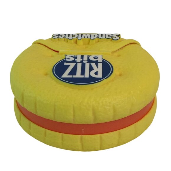 Ritz bits Sandwiches Snack Container Yellow Travel Size Lunch Box - Picture 4 of 6
